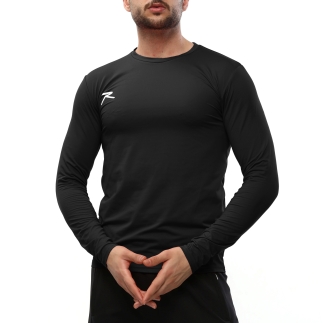 Uzun Kollu T-Shirt LAUS SİYAH - RARU