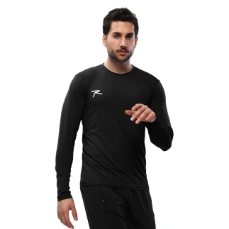Uzun Kollu T-Shirt LAUS SİYAH - RARU (1)