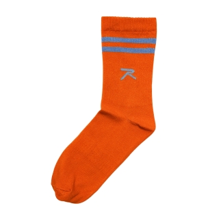 Raru Short Leg Warmers Tennis Socks Orange - RARU