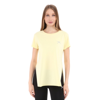 Raru %100 Cotton Bisiklet Yaka T-Shirt FUMUS Yellow - 2