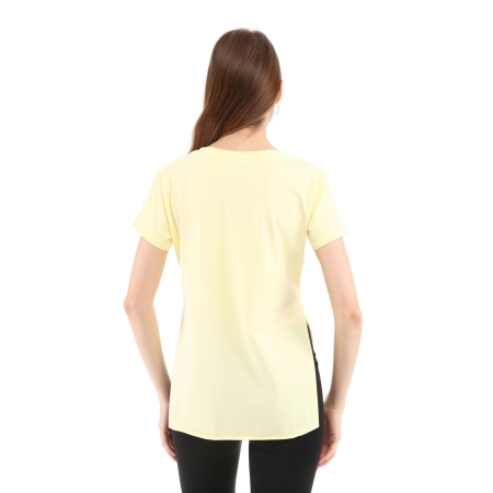 Raru %100 Cotton Bisiklet Yaka T-Shirt FUMUS Yellow - 4
