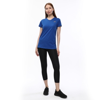 Raru %100 Cotton T-Shirt MULIER Saks Blue - 4