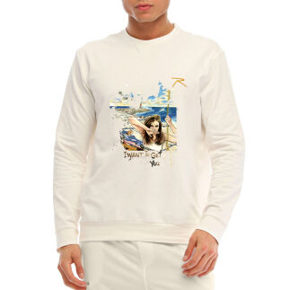 RARU x ERGÜN GÜNDÜZ Sweatshirt EKRU - RARU