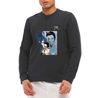 RARU x ERGÜN GÜNDÜZ Sweatshirt LACİVERT - RARU