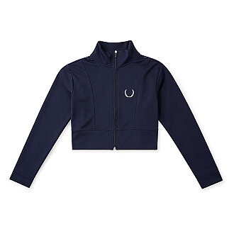 SPQR Dik Yaka Crop MANUS LACİVERT - SPQR