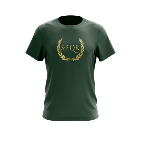 SPQR Erkek %100 Pamuk T-Shirt ARES HAKİ - 1