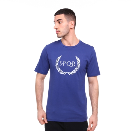 SPQR Erkek %100 Pamuk T-Shirt ARES İNDİGO - 4