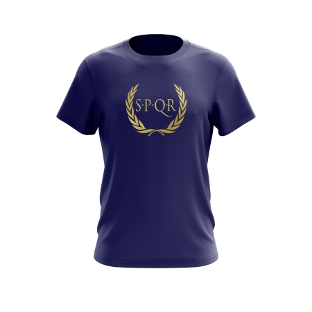 SPQR Erkek %100 Pamuk T-Shirt ARES LACİVERT - 1