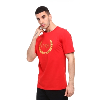 SPQR %100 Pamuk T-Shirt ARES KIRMIZI - 3