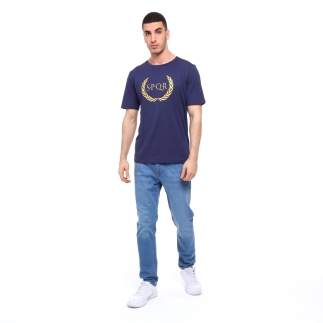 SPQR %100 Pamuk T-Shirt ARES LACİVERT - 6