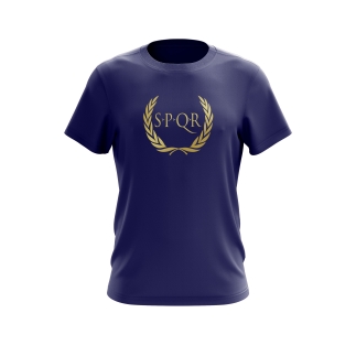 SPQR %100 Pamuk T-Shirt ARES LACİVERT 