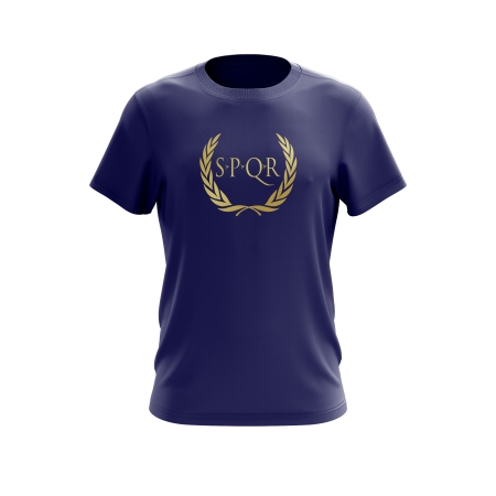 SPQR %100 Pamuk T-Shirt ARES LACİVERT - 1