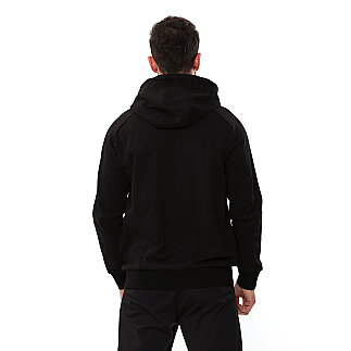 SPQR Baskılı Fermuarlı Kapüşonlu Sweatshirt AUREUS SİYAH - 3