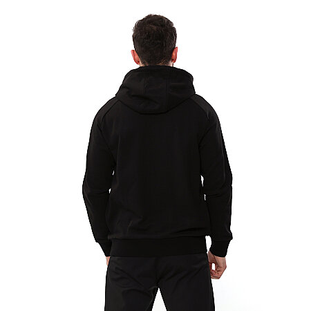 SPQR Baskılı Fermuarlı Kapüşonlu Sweatshirt AUREUS SİYAH - 3