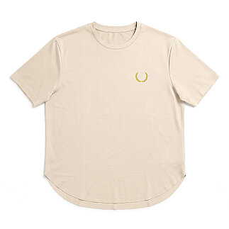 SPQR Lazer Kesim Basic T-Shirt AETHER BEJ - SPQR