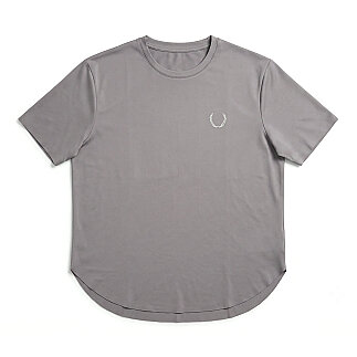 SPQR Lazer Kesim Basic T-Shirt AETHER GRİ - SPQR
