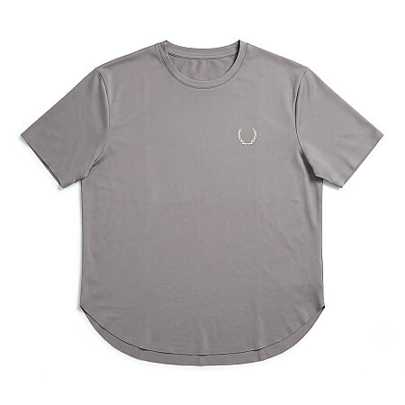 SPQR Lazer Kesim Basic T-Shirt AETHER GRİ - 1