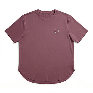 SPQR Lazer Kesim Basic T-Shirt AETHER MOR - SPQR