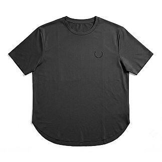 SPQR Lazer Kesim Basic T-Shirt AETHER SİYAH - SPQR