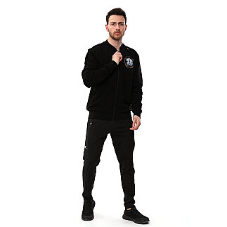 SPQR Baskılı Fermuarlı Sweatshirt AUREUS SİYAH - 5